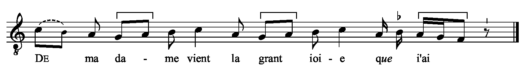 Refrain musical notation